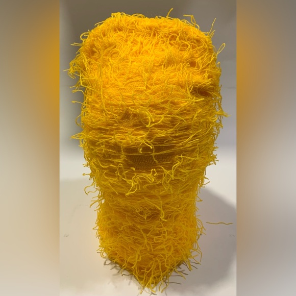 Yellow Knit Face Mask Hat  - Winter Beanie Ski Mask - Picture 6 of 6